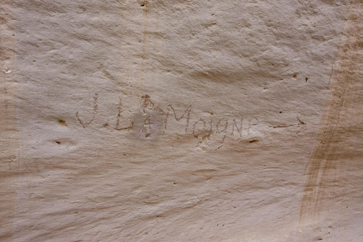 Inscription Fork of Lemoigne Canyon