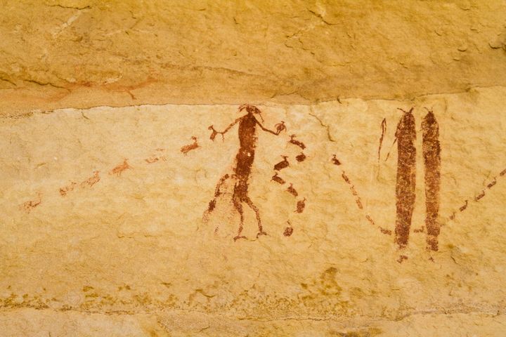 Ascending Sheep Pictographs