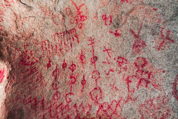 "Hidden Indian Cave" Pictographs